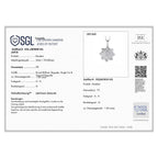 LUXURIANT DIAMOND - Lab Grown Diamant SI-GH SGL zertifiziert Schmuckset ca. 50 cm 925 Silber rhodiniert ca. 1.00 ct