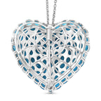 D'Joy Neon Apatit Schmuckset ca. 45 cm 925 Silber rhodiniert ca. 18.04 ct