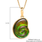D'Joy Ammolit Schmuckset ca. 50 cm 925 Silber 750 Gelbgold Vermeil ca. 5.25 ct