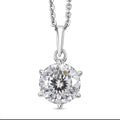 D'Joy 161 Facettiert Moissanit Schmuckset ca. 50 cm 925 Silber rhodiniert ca. 1.38 ct