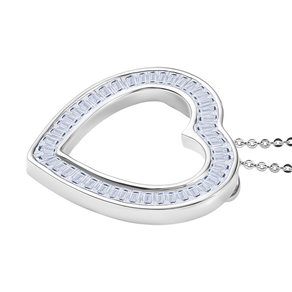LUXURIANT DIAMOND - Lab Grown Diamant VS-EF SGL zertifiziert Anhänger mit Kette, ca. 50 cm 925 Silber rhodiniert ca. 2.00 ct
