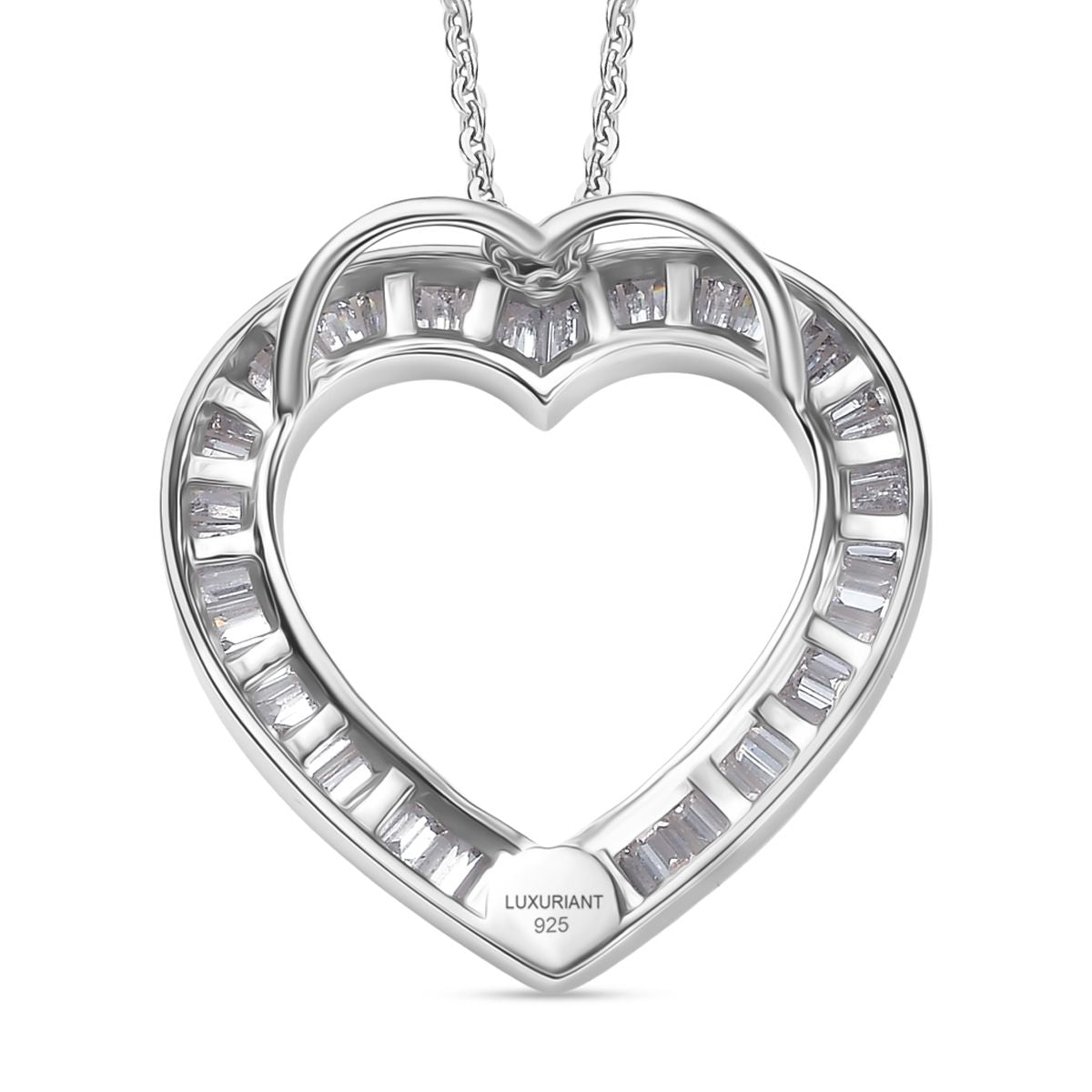 LUXURIANT DIAMOND - Lab Grown Diamant VS-EF SGL zertifiziert Anhänger mit Kette, ca. 50 cm 925 Silber rhodiniert ca. 2.00 ct