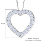 LUXURIANT DIAMOND - Lab Grown Diamant VS-EF SGL zertifiziert Anhänger mit Kette, ca. 50 cm 925 Silber rhodiniert ca. 2.00 ct