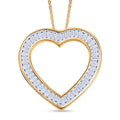 LUXURIANT DIAMOND - Lab Grown Diamant VS-EF SGL zertifiziert Anhänger mit Kette, ca. 50 cm 925 Silber 750 Gelbgold Vermeil ca. 2.00 ct