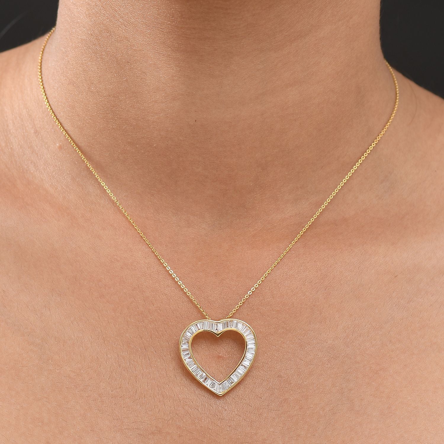 LUXURIANT DIAMOND - Lab Grown Diamant VS-EF SGL zertifiziert Anhänger mit Kette, ca. 50 cm 925 Silber 750 Gelbgold Vermeil ca. 2.00 ct