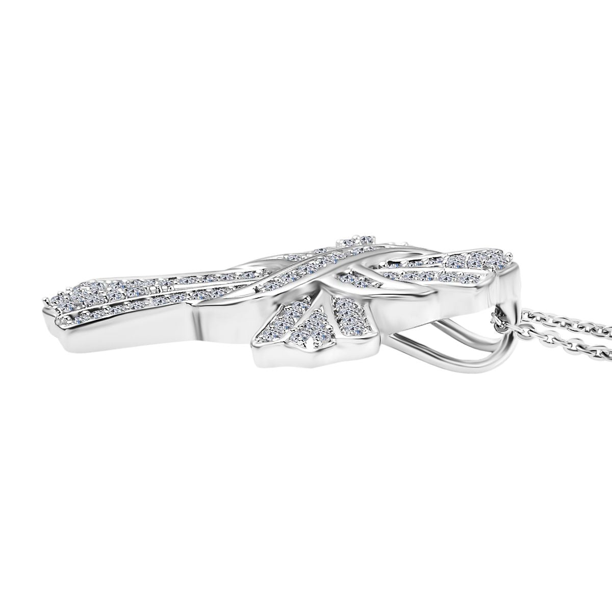 LUXURIANT DIAMOND - Lab Grown Diamant VS-EF SGL zertifiziert Schmuckset ca. 50 cm 925 Silber rhodiniert ca. 0.50 ct