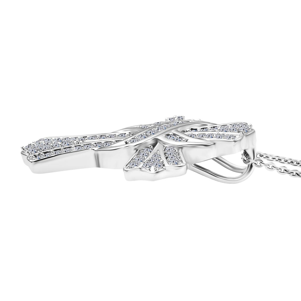 LUXURIANT DIAMOND - Lab Grown Diamant VS-EF SGL zertifiziert Schmuckset ca. 50 cm 925 Silber rhodiniert ca. 0.50 ct