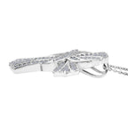 LUXURIANT DIAMOND - Lab Grown Diamant VS-EF SGL zertifiziert Schmuckset ca. 50 cm 925 Silber rhodiniert ca. 0.50 ct