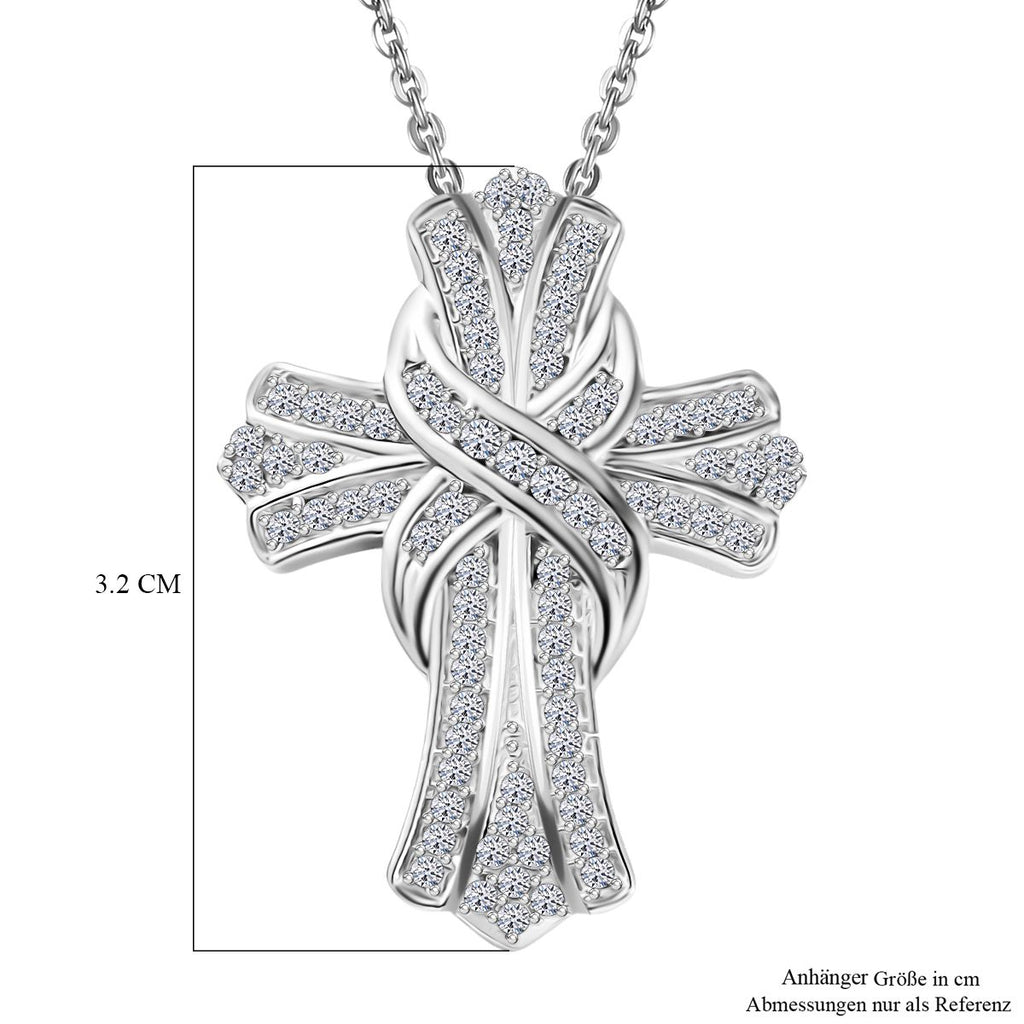 LUXURIANT DIAMOND - Lab Grown Diamant VS-EF SGL zertifiziert Schmuckset ca. 50 cm 925 Silber rhodiniert ca. 0.50 ct