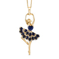 D'Joy AA Masoala Saphir und Zirkon Anhänger mit 50cm Kette - 4,28 ct.