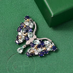 GP Trionfo Kollektion Himmelblauer Topas, Masoala Saphir (Fissure gefüllt) Anhänger mit kette ca. 50 cm, 925 Silber Rhodiniert und 750 Gelbgold Vermeil ca. 19.30 ct