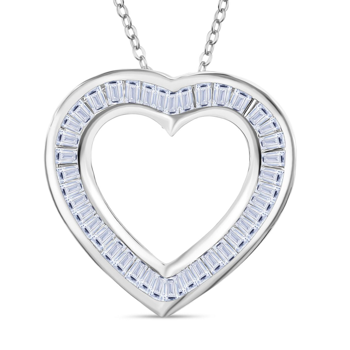 LUXURIANT DIAMOND - Lab Grown Diamant SI-GH SGL zertifiziert Anhänger mit Kette ca. 50 cm 925 Silber rhodiniert ca. 0.50 ct