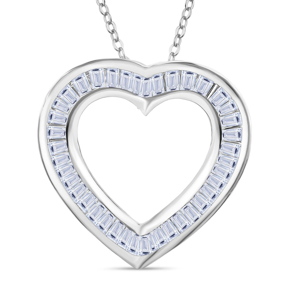 LUXURIANT DIAMOND - Lab Grown Diamant SI-GH SGL zertifiziert Anhänger mit Kette ca. 50 cm 925 Silber rhodiniert ca. 0.50 ct