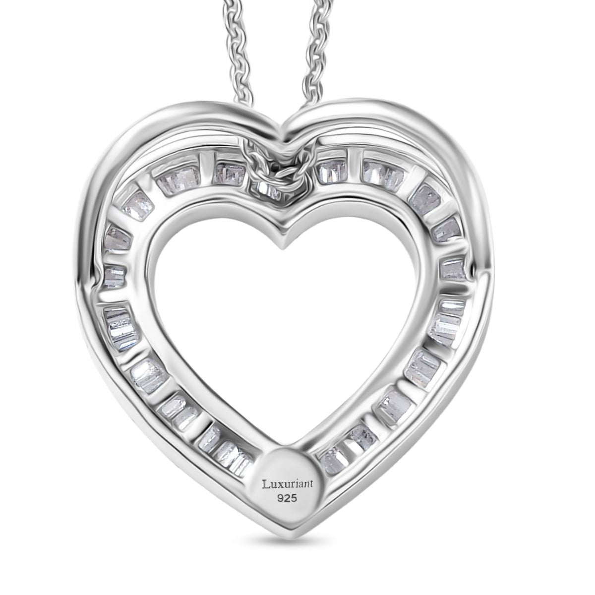 LUXURIANT DIAMOND - Lab Grown Diamant SI-GH SGL zertifiziert Anhänger mit Kette ca. 50 cm 925 Silber rhodiniert ca. 0.50 ct