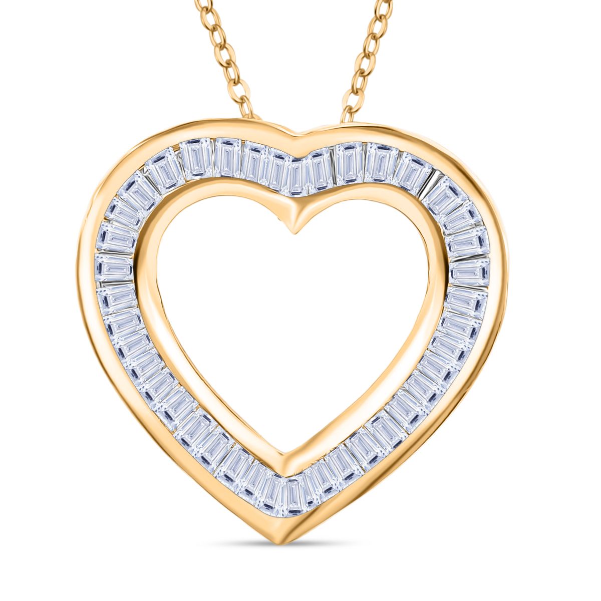 LUXURIANT DIAMOND - Lab Grown Diamant SI-GH SGL zertifiziert Anhänger mit Kette ca. 50 cm 925 Silber 750 Gelbgold Vermeil ca. 0.50 ct