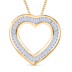 LUXURIANT DIAMOND - Lab Grown Diamant SI-GH SGL zertifiziert Anhänger mit Kette ca. 50 cm 925 Silber 750 Gelbgold Vermeil ca. 0.50 ct