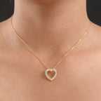 LUXURIANT DIAMOND - Lab Grown Diamant SI-GH SGL zertifiziert Anhänger mit Kette ca. 50 cm 925 Silber 750 Gelbgold Vermeil ca. 0.50 ct