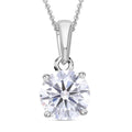 LUXURIANT DIAMOND - Lab Grown Diamant SI-GH SGL zertifiziert Anhänger mit Kette, ca. 50 cm 925 Silber rhodiniert ca. 1.00 ct
