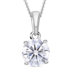 LUXURIANT DIAMOND - Lab Grown Diamant SI-GH SGL zertifiziert Anhänger mit Kette, ca. 50 cm 925 Silber rhodiniert ca. 1.00 ct