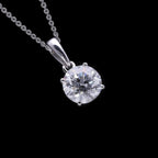 LUXURIANT DIAMOND - Lab Grown Diamant SI-GH SGL zertifiziert Anhänger mit Kette, ca. 50 cm 925 Silber rhodiniert ca. 1.00 ct