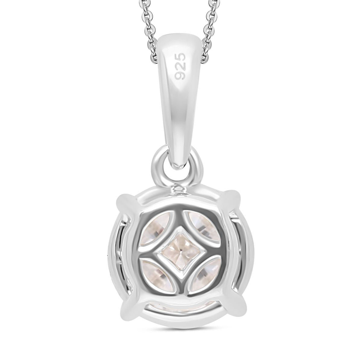 LUXURIANT DIAMOND - Lab Grown Diamant SI-GH SGL zertifiziert Anhänger mit Kette, ca. 50 cm 925 Silber rhodiniert ca. 1.00 ct