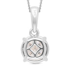 LUXURIANT DIAMOND - Lab Grown Diamant SI-GH SGL zertifiziert Anhänger mit Kette, ca. 50 cm 925 Silber rhodiniert ca. 1.00 ct