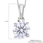 LUXURIANT DIAMOND - Lab Grown Diamant SI-GH SGL zertifiziert Anhänger mit Kette, ca. 50 cm 925 Silber rhodiniert ca. 1.00 ct