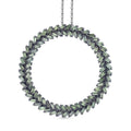 LUXURIANT DIAMOND - Lab Grown Grüner Diamant VS-EF SGL zertifiziert Schmuckset ca. 50 cm 925 Silber rhodiniert ca. 1,00 ct.