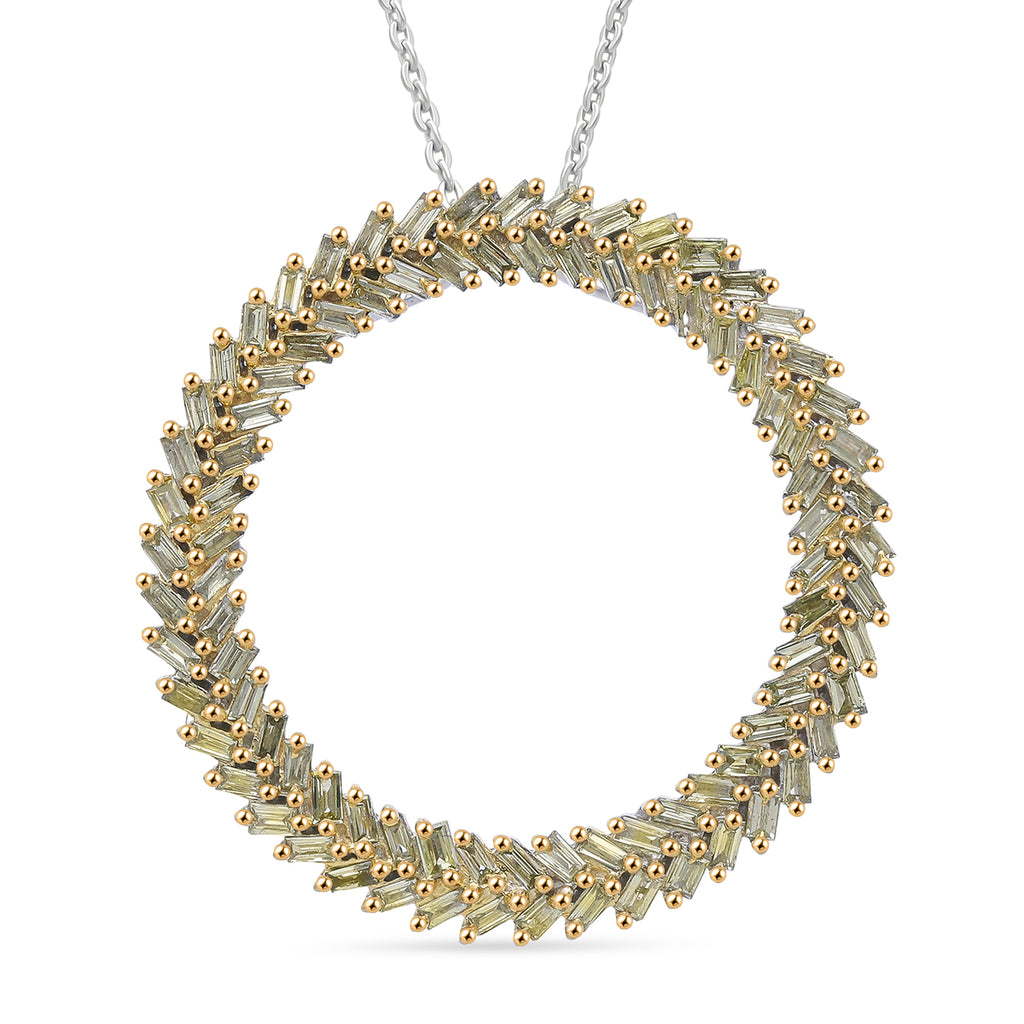 LUXURIANT DIAMOND - Lab Grown Blauer Diamant VS-EF SGL zertifiziert Schmuckset ca. 50 cm 925 Silber rhodiniert ca. 1,00 ct.