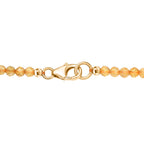 D'Joy AA Citrin Anhänger mit Kette, ca. 50 cm 925 Silber 750 Gelbgold Vermeil ca. 82.93 ct