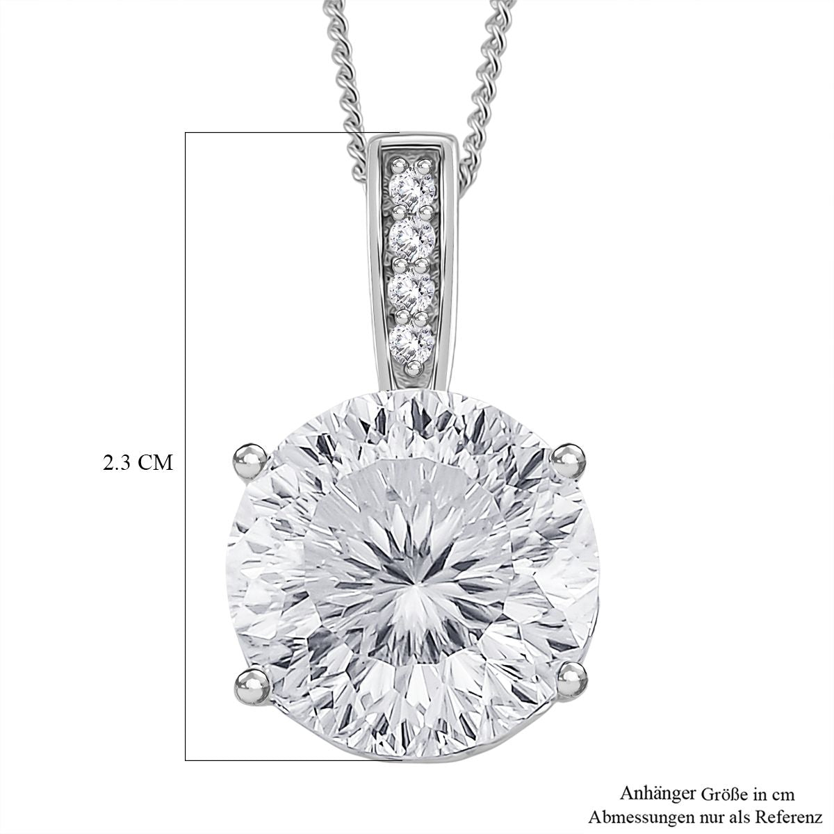 D'Joy Moissanit Schmuckset ca. 45 cm 925 Silber rhodiniert ca. 6.01 ct
