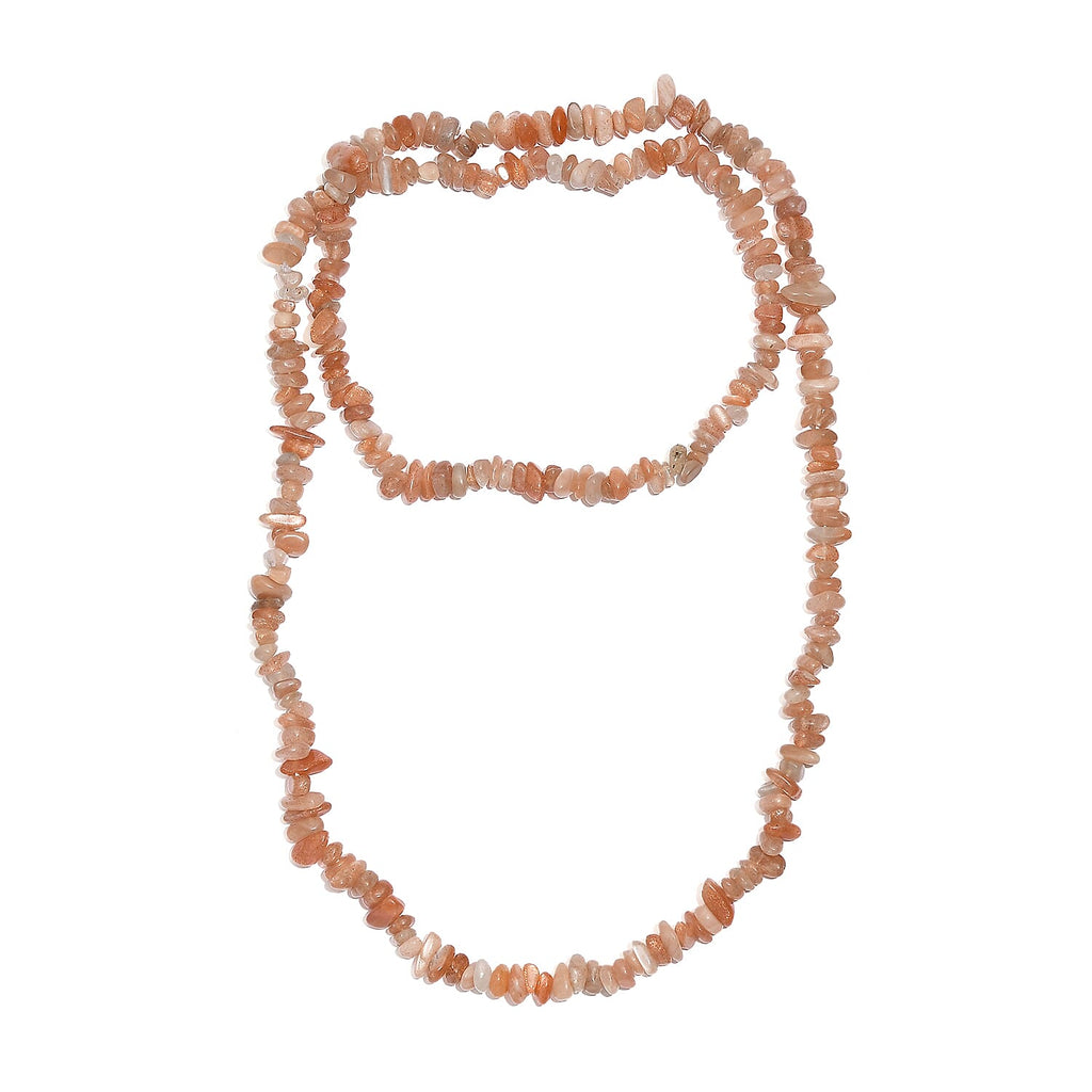 5er set - Multi-Edelstein Halsketten 76 cm mit Amethyst, Granat, Citrin, Sonnenstein ca. 1352.00 ct