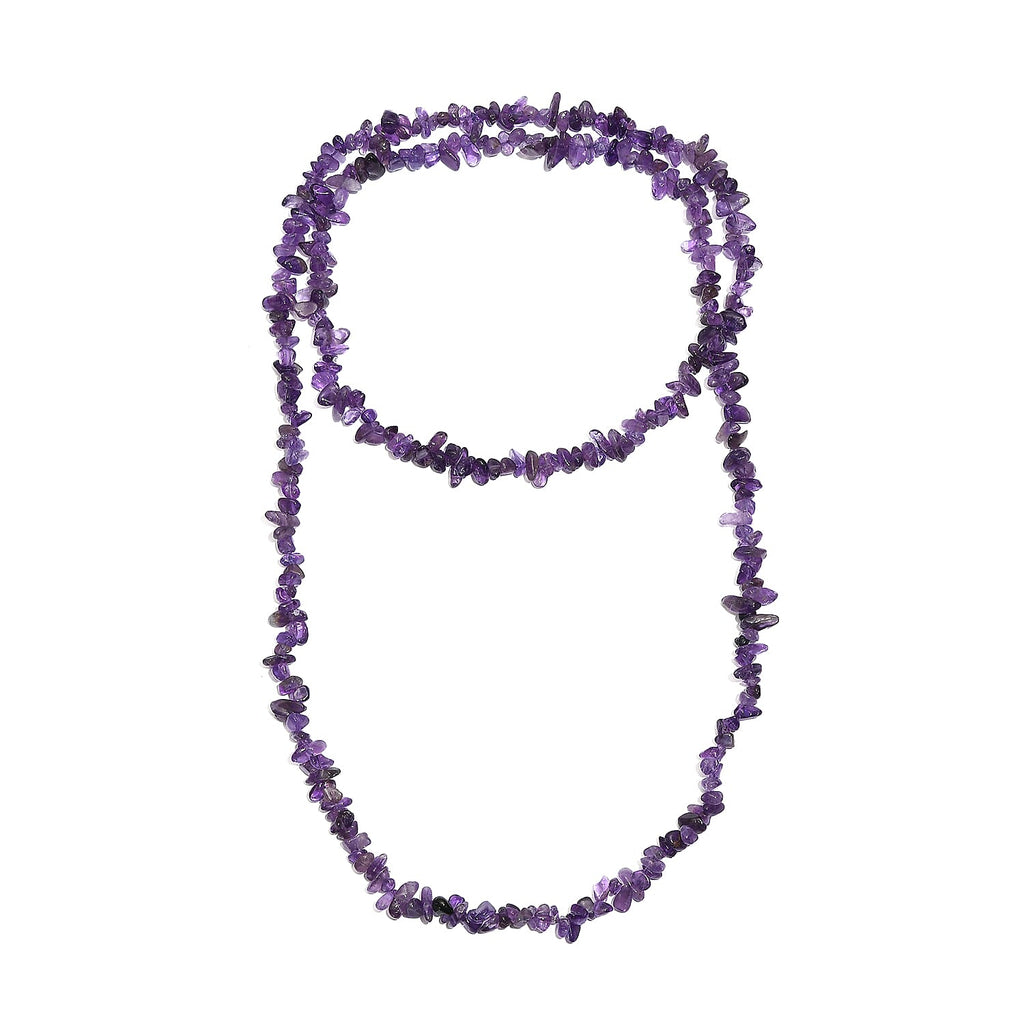 5er set - Multi-Edelstein Halsketten 76 cm mit Amethyst, Granat, Citrin, Sonnenstein ca. 1352.00 ct