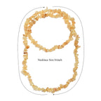 5er set - Multi-Edelstein Halsketten 76 cm mit Amethyst, Granat, Citrin, Sonnenstein ca. 1352.00 ct