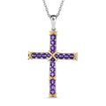 EverTrue AA afrikanischer Amethyst Anhänger mit 50cm Kette - 5,70 ct.