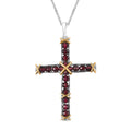 EverTrue AA roter Granat Anhänger mit 50cm Kette - 5,70 ct.