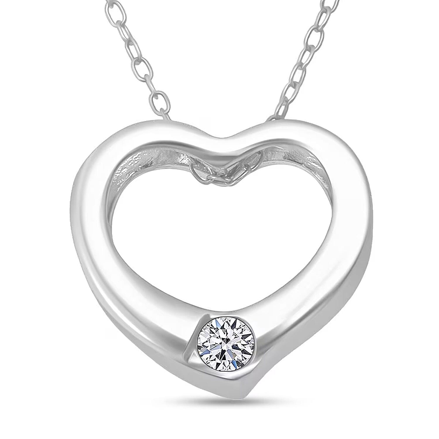 LUXURIANT DIAMOND - Lab Grown Diamant SI-GH Schmuckset ca. 50 cm 925 Silber Rhodiniert