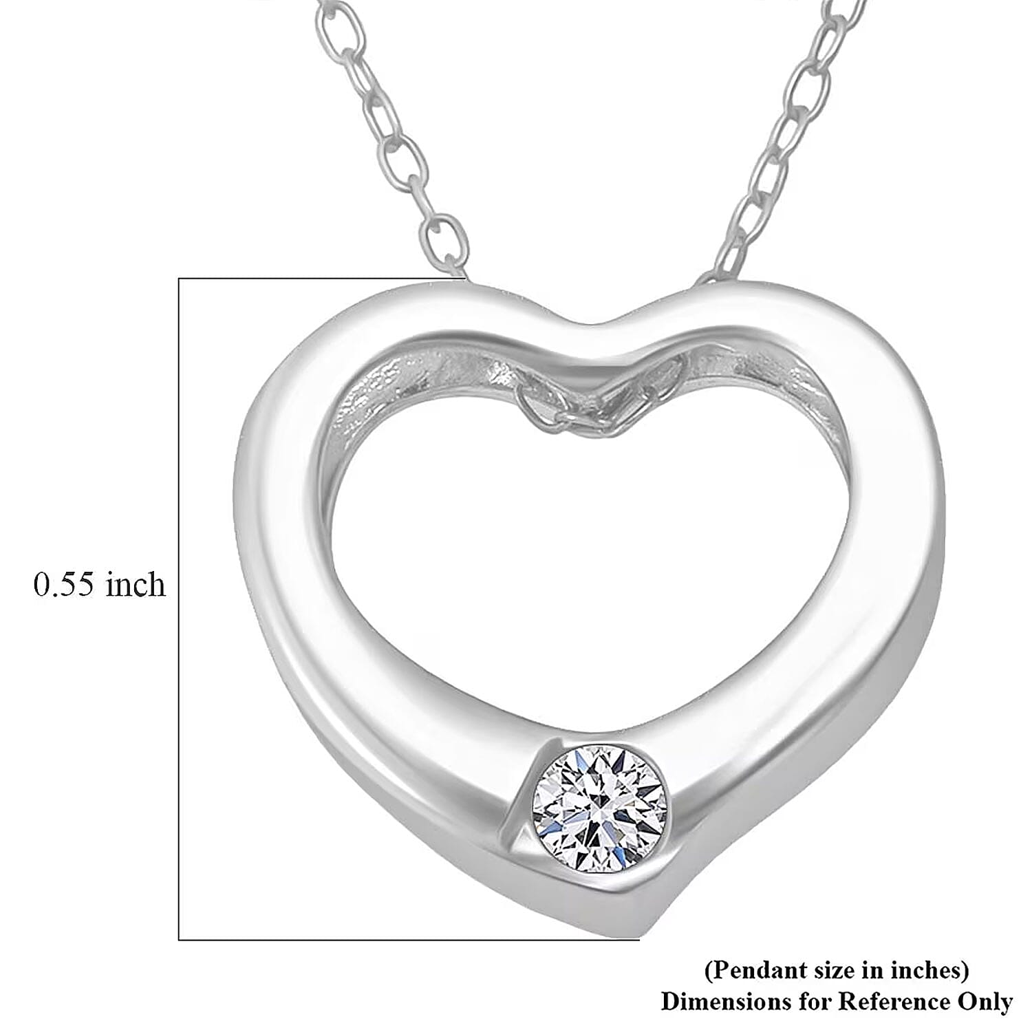 LUXURIANT DIAMOND - Lab Grown Diamant SI-GH Schmuckset ca. 50 cm 925 Silber Rhodiniert
