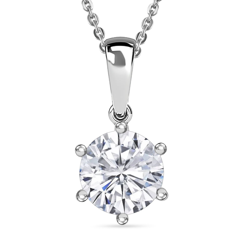 D'Joy Moissanit Schmuckset ca. 50 cm 925 Silber rhodiniert ca. 1.78 ct