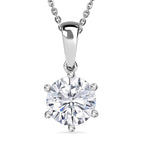 D'Joy Moissanit Schmuckset ca. 50 cm 925 Silber rhodiniert ca. 1.78 ct