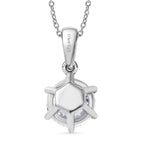 D'Joy Moissanit Schmuckset ca. 50 cm 925 Silber rhodiniert ca. 1.78 ct