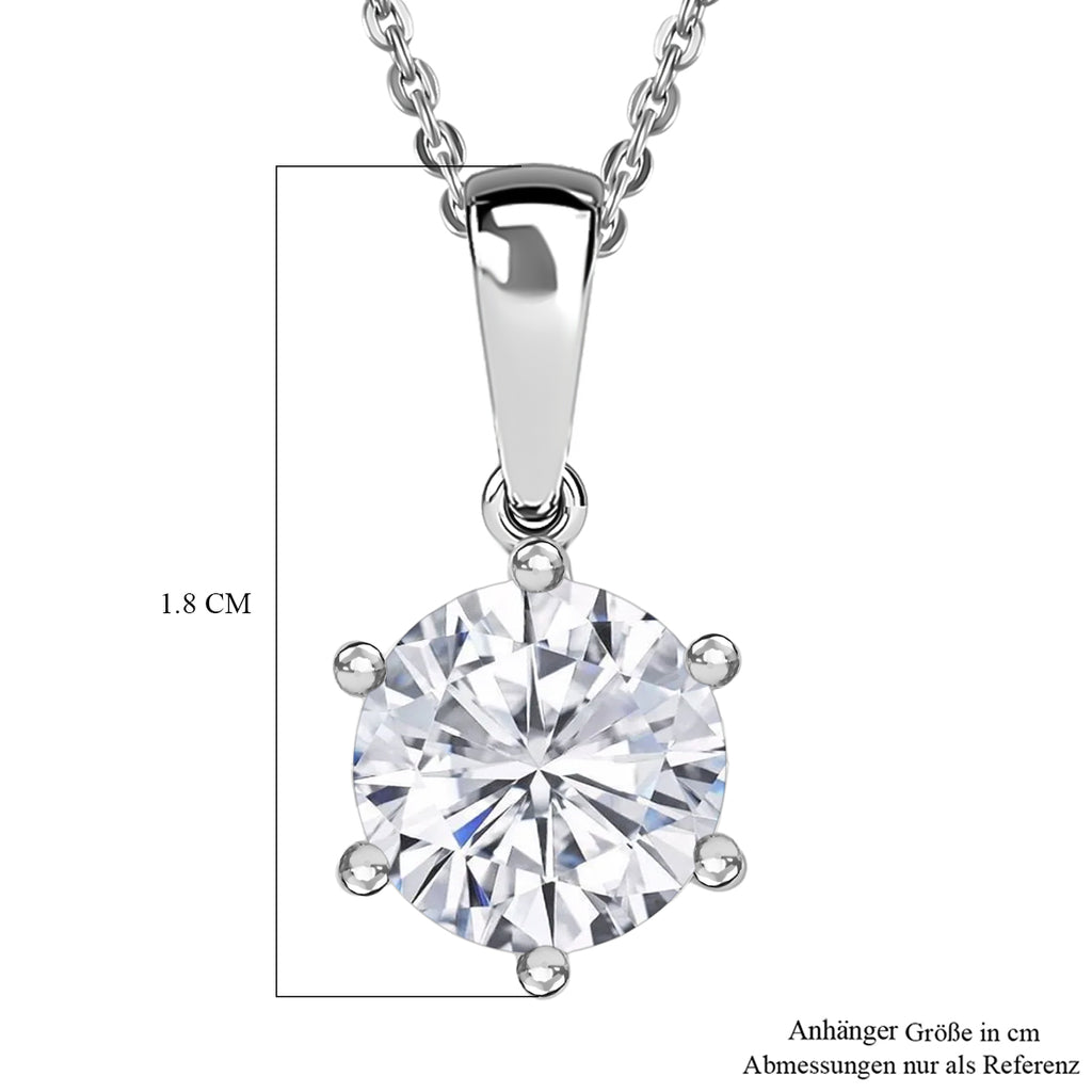 D'Joy Moissanit Schmuckset ca. 50 cm 925 Silber rhodiniert ca. 1.78 ct