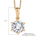 D'Joy Moissanit Schmuckset ca. 50 cm 925 Silber 750 Gelb Vergoldet ca. 1.78 ct