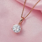 D'Joy Moissanit Schmuckset ca. 50 cm 925 Silber 750 rosévergoldet ca. 1.78 ct