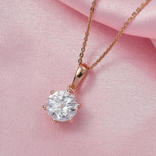 D'Joy Moissanit Schmuckset ca. 50 cm 925 Silber 750 rosévergoldet ca. 1.78 ct