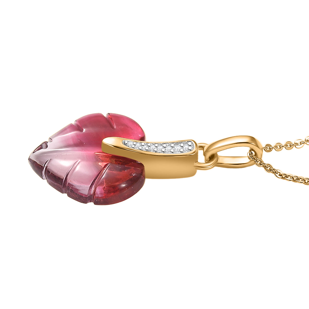 GP - Rosa Bicolor-Murano aus Italien, Kanchanaburi Blauer Saphir Schmuckset ca. 50 cm 925 Silber 750 Gelbgold Vermeil