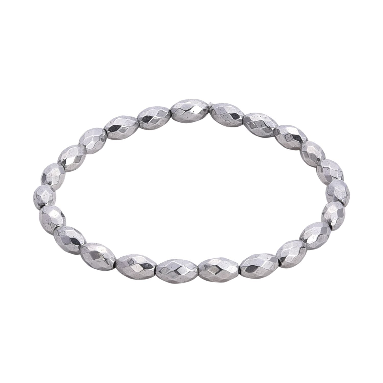 5er Set - Silberbeschichteter Hämatit Schmuck Zubehör ca. 301,50 ct.