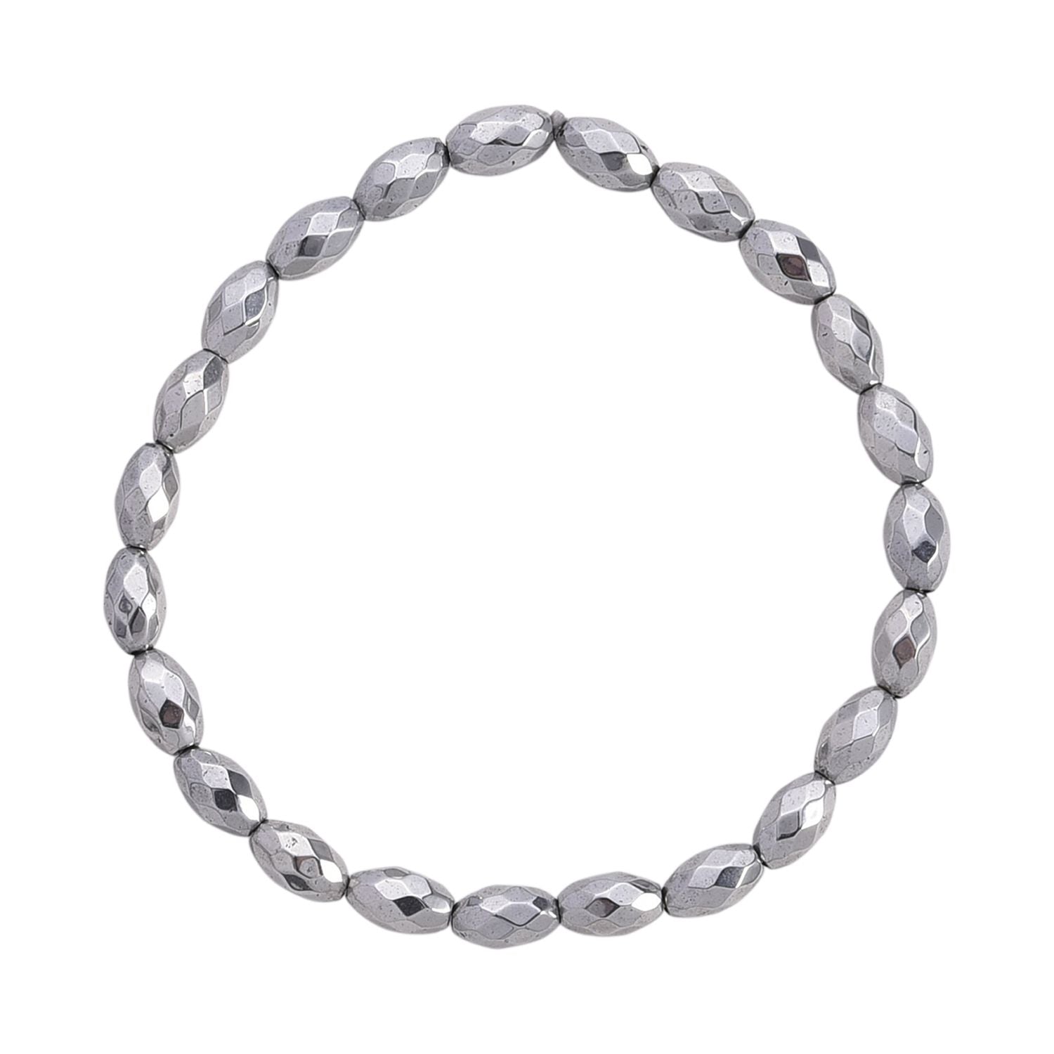 5er Set - Silberbeschichteter Hämatit Schmuck Zubehör ca. 301,50 ct.