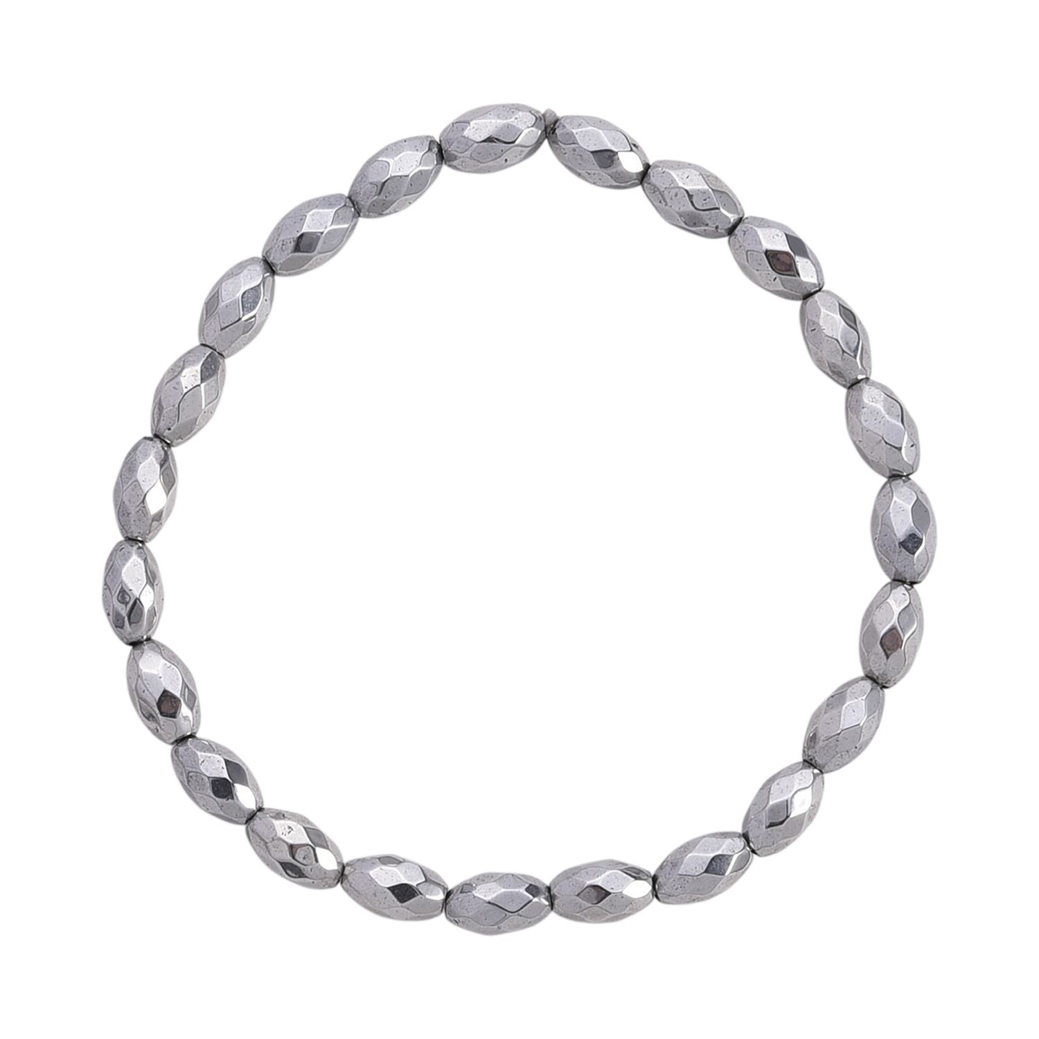 5er Set - Silberbeschichteter Hämatit Schmuck Zubehör ca. 301,50 ct.