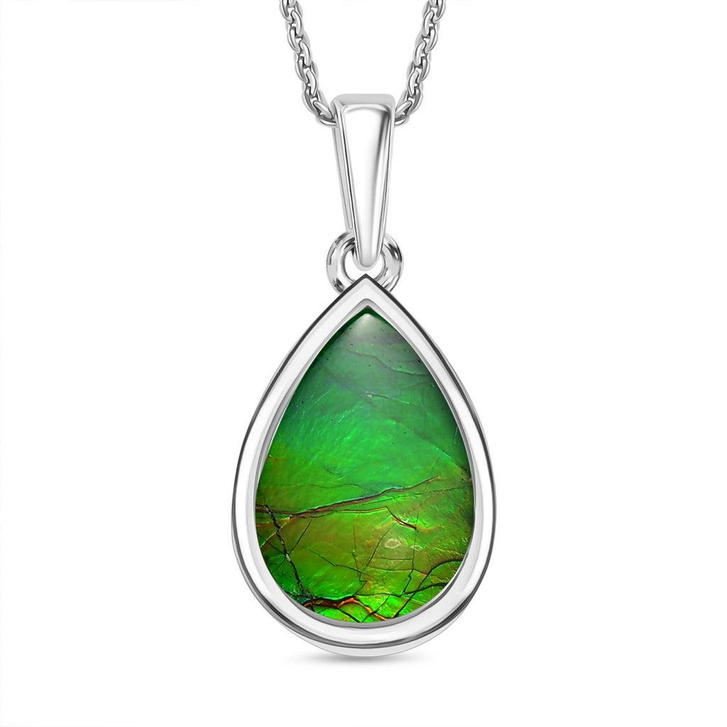 D'Joy Ammolit Schmuckset ca. 50 cm 925 Silber rhodiniert ca. 3,52 ct.
